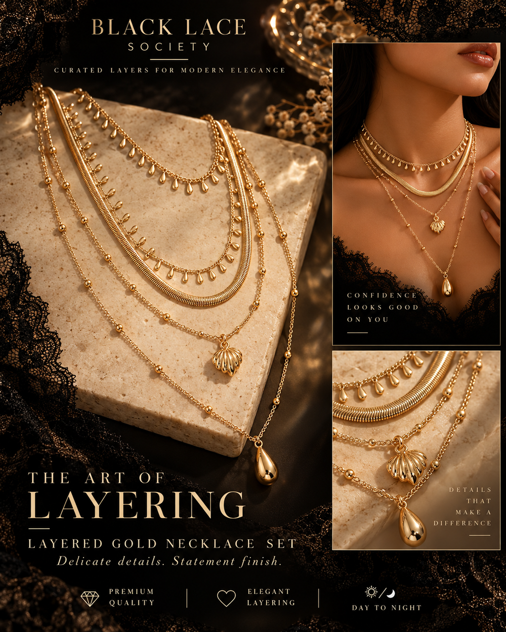 The Aurelia Cascade Necklace